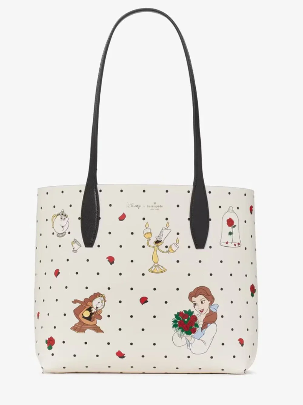 Disney X Kate Spade New York Beauty & The Beast Small Reversible Tote KE572 NEW
